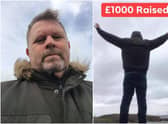 Chloe’s uncle, Glenn Rowe, set himself the task of running and walking 1,000 miles in an effort to raise £1,000 for the Chloe and Liam Together Forever Trust.