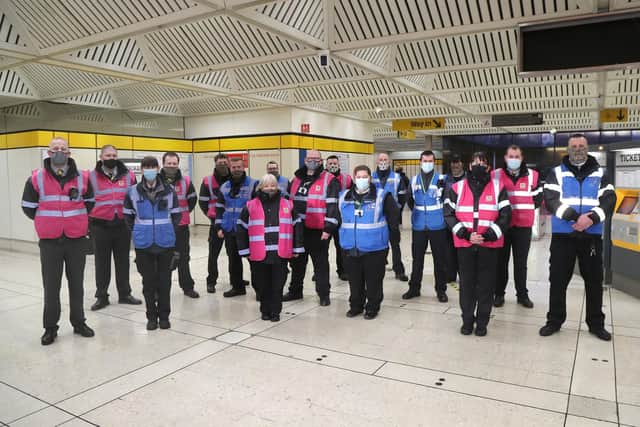 Teams in new uniforms will be around stations and on trains.