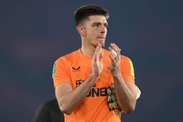 Newcastle United goalkeeper Nick Pope.