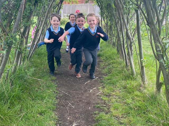 Children at St Aloysius Catholic Infant and Junior School in Hebburn