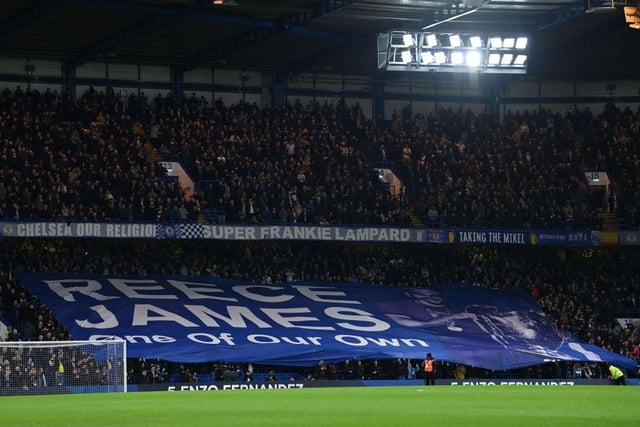 Average league attendance at Stamford Bridge this season = 39,944