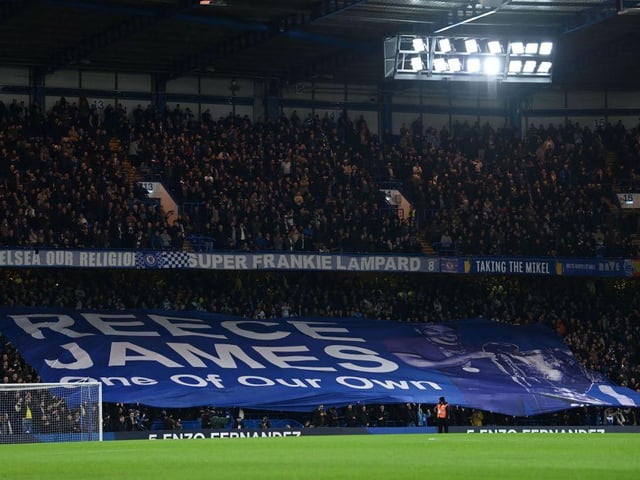Average league attendance at Stamford Bridge this season = 39,944