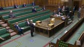 The vote is read out in the House of Commons, London.