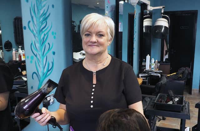 GL's Hair Design co-owner Gilian Folan feels the Government's energy price cap "doesn't go far enough". 

Picture by FRANK REID