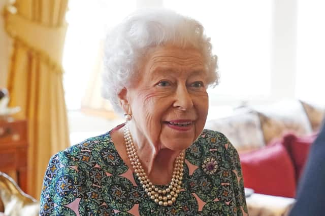 Queen Elizabeth II speaking during an audience at Windsor Castle earlier this month. Picture: Steve Parsons/PA Wire.