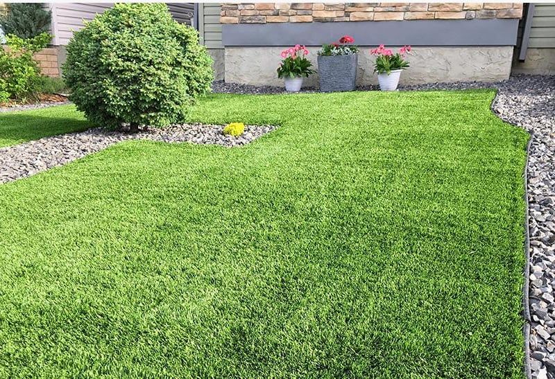 The all-weather benefits of artificial grass make it an attractive alternative to the real thing. You won’t need a lawnmower and it’s easy to keep clean, so it’s a great way to add greenery without the maintenance.