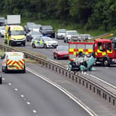 Over turned car RTC on the A19 northbound off the A690 slip road.