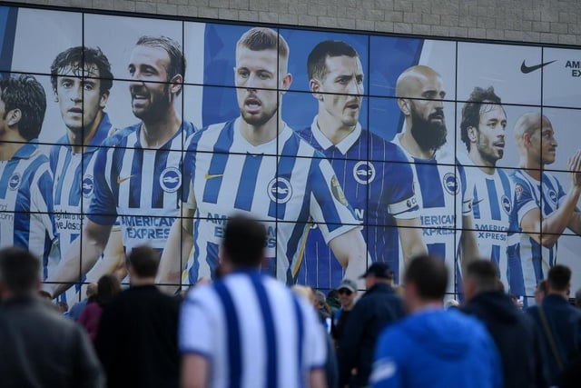 Brighton can finish between 7th and 18th this season. Based on last season’s Premier League payments, that would net them between £6,493,050 and £30,300,900 in merit payments.