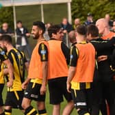 Hebburn Town players celebrate the FA Vase win. CNC PHOTOGRAPHY