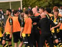 Hebburn Town players celebrate the FA Vase win. CNC PHOTOGRAPHY