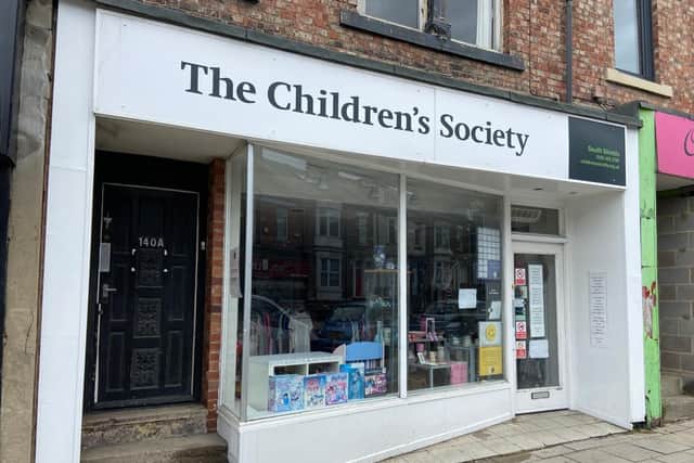 The Children's Society shop in Dean Road, South Shields.