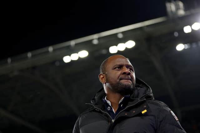 Crystal Palace head coach Patrick Vieira.