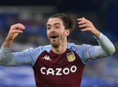Aston Villa star Jack Grealish is a doubt for Friday night's Premier League fixture at Newcastle United. (Photo by NEIL HALL/POOL/AFP via Getty Images)