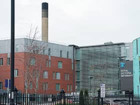 The manw as taken to the Royal Victoria Infirmary in Newcastle. Picture: Owen Humphreys/PA Wire