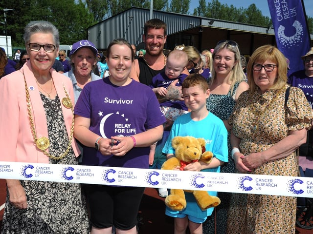 Cancer Research Relay for Life at Monkton Stadium, Jarrow.