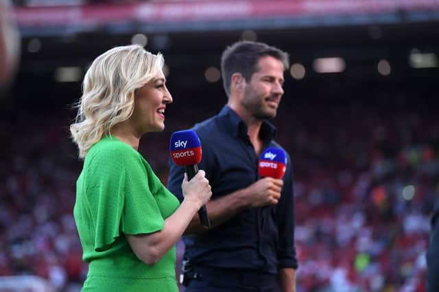 Kelly Cates and Jamie Redknapp. (Photo by Laurence Griffiths/Getty Images)