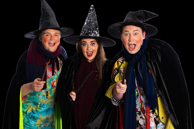 Davey with Glen Richard Townsend and Lori Smedley in Arbuthnot & Pals Wizarding Adventure 2019