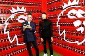 LONDON, ENGLAND - FEBRUARY 05:  Broadcast pundit Jermaine Jenas and Manchester United star Jesse Lingard attend the Coca-Cola and Premier League campaign launch party of 'Where Everyone Plays' as Coca-Cola's newest ambassadors at White Rabbit, Shoreditch on February 05, 2019 in London, England. (Photo by John Phillips/Getty Images for Coca-Cola x Premier League)