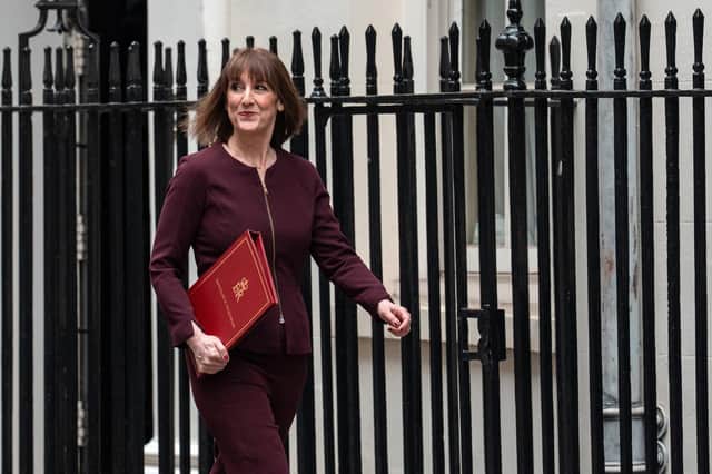Chancellor Rachel Reeves, leaves 11, Downing Street to deliver her Spring Statement to Parliament. Photo by Carl Court/Getty Images