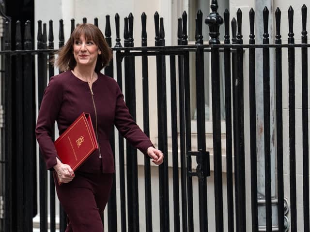 Chancellor Rachel Reeves, leaves 11, Downing Street to deliver her Spring Statement to Parliament. Photo by Carl Court/Getty Images