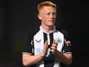 Matty Longstaff of Newcastle in action during the pre-season friendly between Burton Albion and Newcastle United at the Pirelli Stadium on July 30, 2021 in Burton-upon-Trent, England. (Photo by Michael Regan/Getty Images)