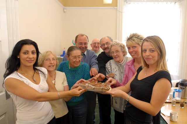 The Carers Association celebrated volunteers week in 2006 with cake and biscuits. Recognise anyone?