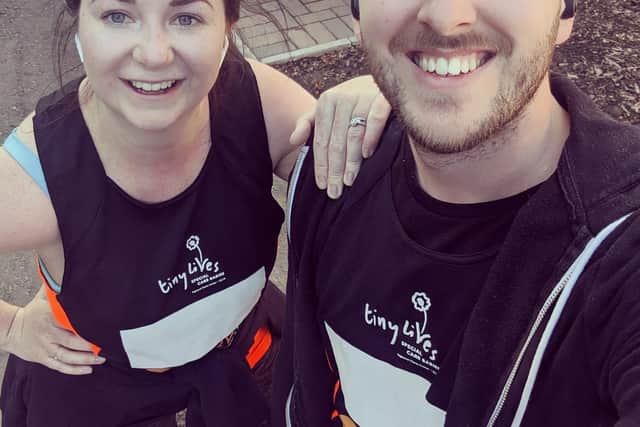 Kimberley and Michael D'Arcy are just two of the participants in the 50 miles for Tiny Lives challenge