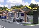 The site will offer 38 chargers with up to 300kW output