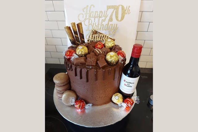 A chocolate dream for everyone involved in this special birthday celebration. Elana is one of our star bakers!