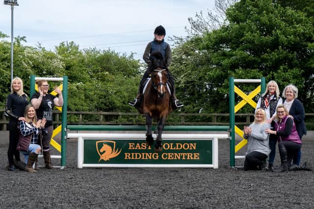 Staff and riders at East Boldon Riding Centre.