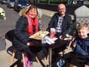 Ken and Pat Dodd, with grandson Isaac enjoying lunch at The Clifton in South Shields on Monday.