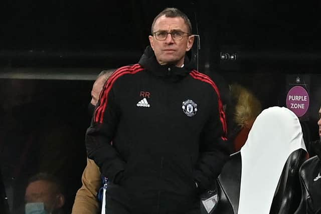 Manchester United German Interim head coach Ralf Rangnick (Photo by PAUL ELLIS/AFP via Getty Images)