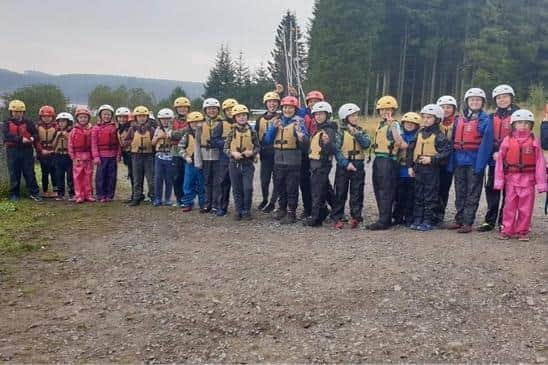 Young members of the 30th South Shields Scouts group (picture taken before covid restrictions).