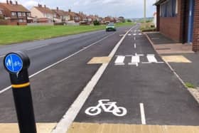 A South Shields woman has called on South Tyneside Council to explain why pedestrians have been placed next to the road as part of the new cycleway.