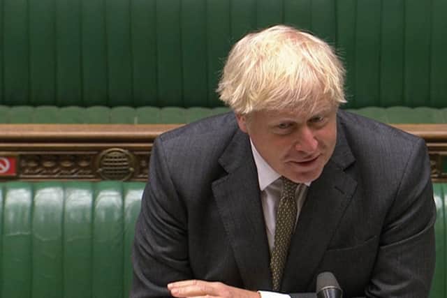 Prime Minister Boris Johnson has told MPs that "whatever happens", lockdown will end on December 2. Photo: PA.