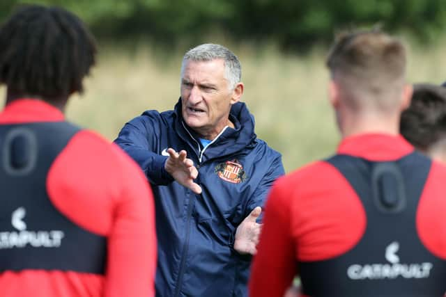 Sunderland head coach Tony Mowbray.