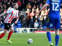 Carl Winchester played in midfield for Sunderland against AFC Wimbledon. Picture by FRANK REID