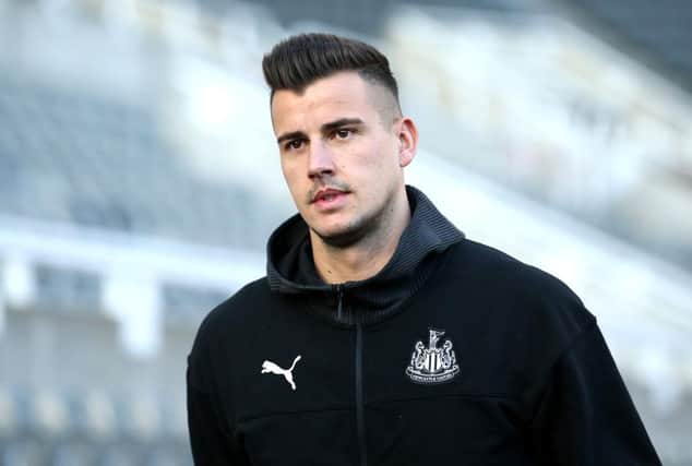 NEWCASTLE UPON TYNE, ENGLAND - DECEMBER 08: Karl Darlow of Newcastle United arrives prior to the Premier League match between Newcastle United and Southampton FC at St. James Park on December 08, 2019 in Newcastle upon Tyne, United Kingdom. (Photo by Jan Kruger/Getty Images)