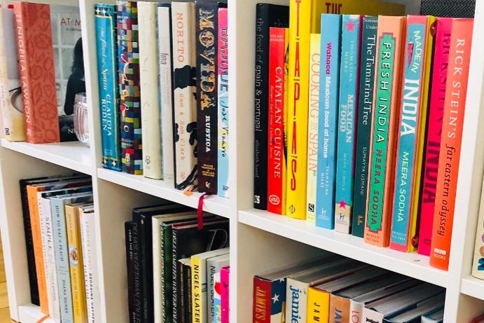 I've got about 120 books now, despite a cull a couple of years ago. My favourite is Moro: the Cookbook by Sam and Sam Clark. I've used it so often since it was published in 2001 that it's falling apart and the pages are taped in places, but I'd never trade it in for a new edition. Sam and Sam are so knowledgeable about the food of Spain, particularly by beloved Andalucia, and their recipes recreate the flavours that I yearn for when back home in Edinburgh", says Carrie.