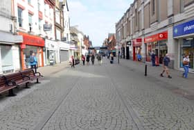 A quiet King Street, in the centre of South Shields, following the introduction of local lockdown restrictions in September.