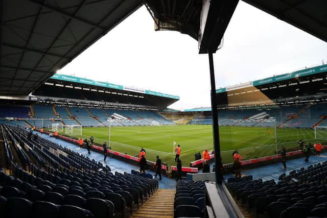 General view inside the stadium prior to the Premier League match between Leeds United and Newcastle United at Elland Road on January 22, 2022 in Leeds, England. (Photo by George Wood/Getty Images)