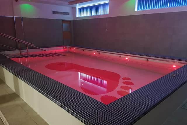 The hydrotherapy pool at Heel and Toe.