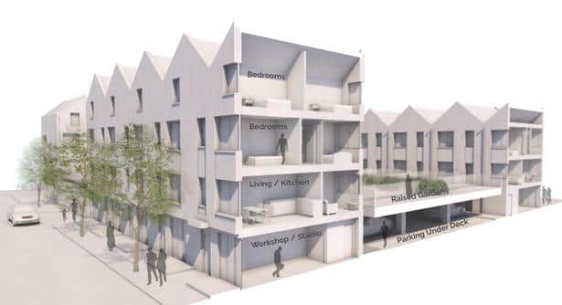 How housing could look in the town centre.