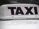 File picture of a taxi sign