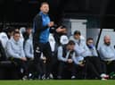 NEWCASTLE UPON TYNE, ENGLAND - OCTOBER 30: Assistant Head Coach Graeme Jones reacts from the technical area during the Premier League match between Newcastle United and Chelsea at St. James Park on October 30, 2021 in Newcastle upon Tyne, England. (Photo by Stu Forster/Getty Images)