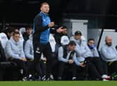 NEWCASTLE UPON TYNE, ENGLAND - OCTOBER 30: Assistant Head Coach Graeme Jones reacts from the technical area during the Premier League match between Newcastle United and Chelsea at St. James Park on October 30, 2021 in Newcastle upon Tyne, England. (Photo by Stu Forster/Getty Images)