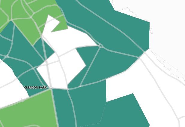 In the seven days leading up to June 1, less than three cases have been recorded in Harton West so no data is available in order to protect individuals' identities.