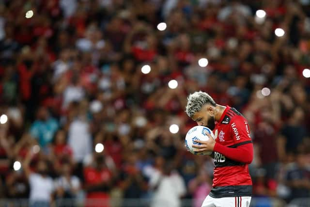 Flamengo's Gabriel Barbosa is reportedly a target for Newcastle United in January (Photo by Wagner Meier/Getty Images)