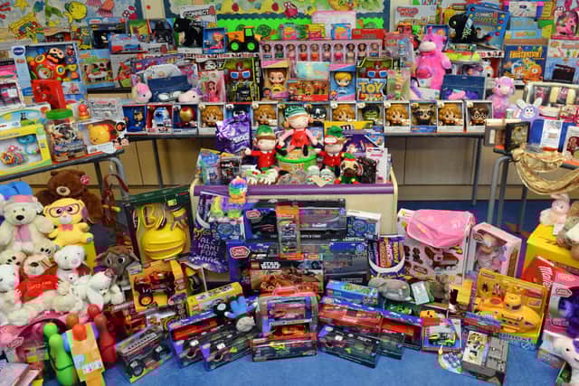 Some of the toys donated by readers during last year's appeal.
