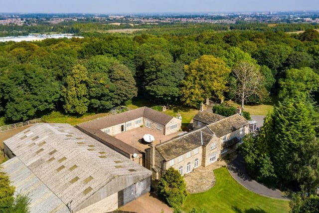 Listed as an equestrian property, this five bedroom detached house is up for sale for a price of £2,500,000.